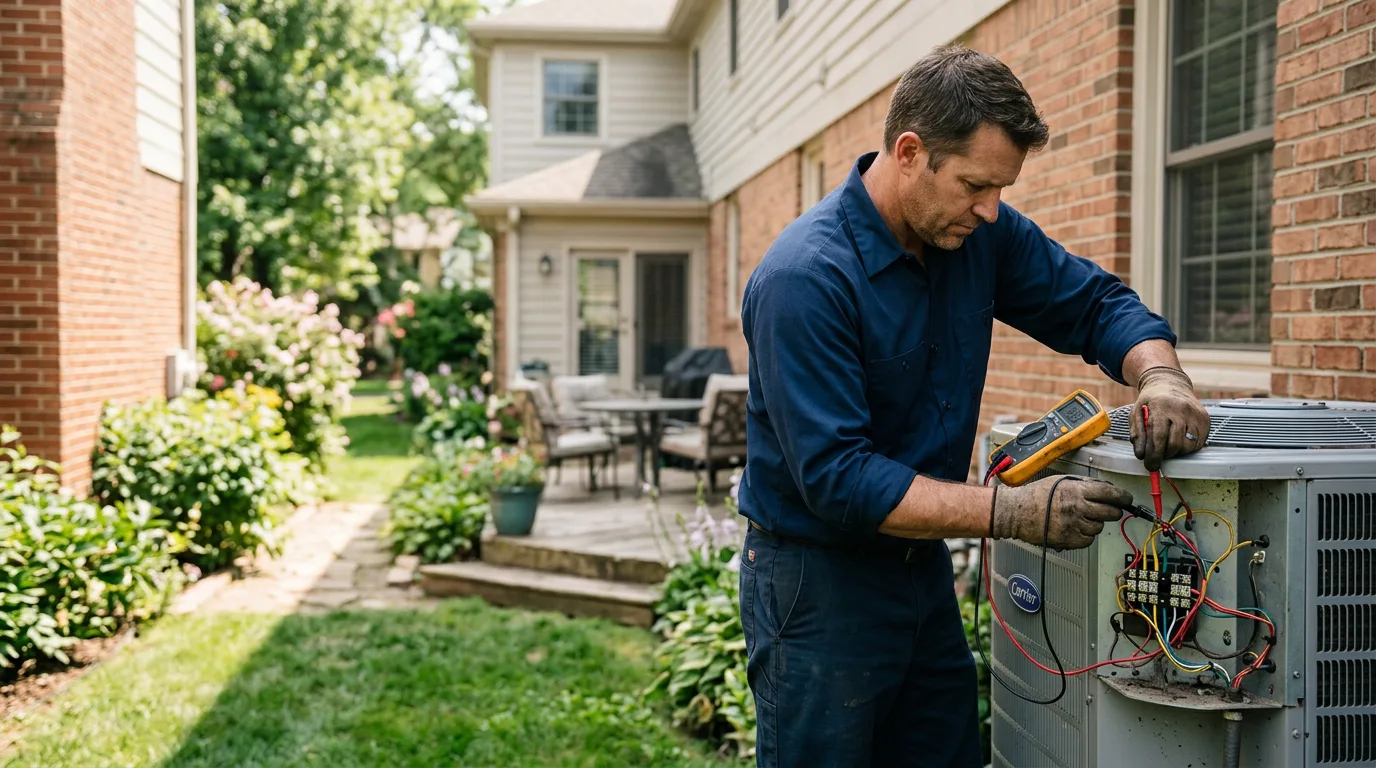 HVAC technician working near Ellison Bay, WI